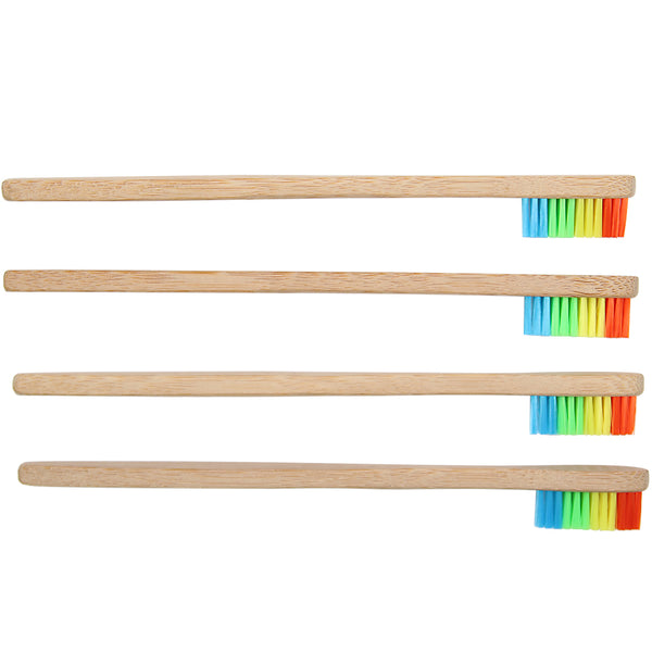 Wooden Rainbow Bamboo Toothbrush